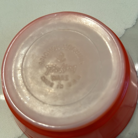 Small Fire king red orange vintage bowl 🔥 - Picture 5 of 7